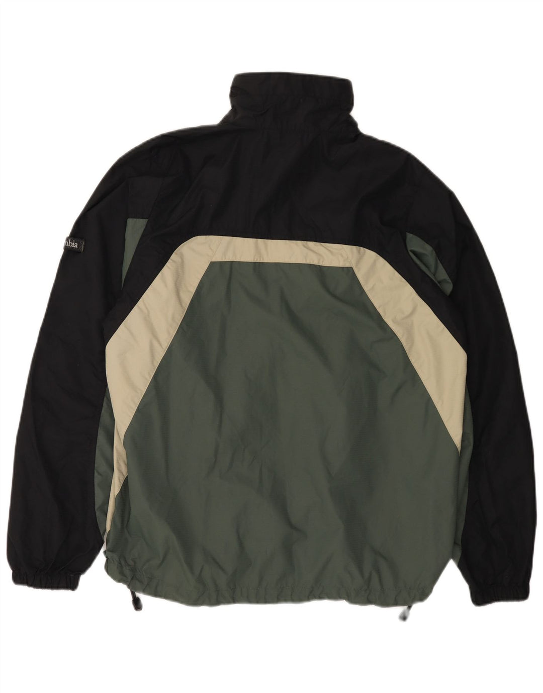 Jachetă de ploaie Columbia pentru bărbați UK 38, verde mediu, nailon color bloc