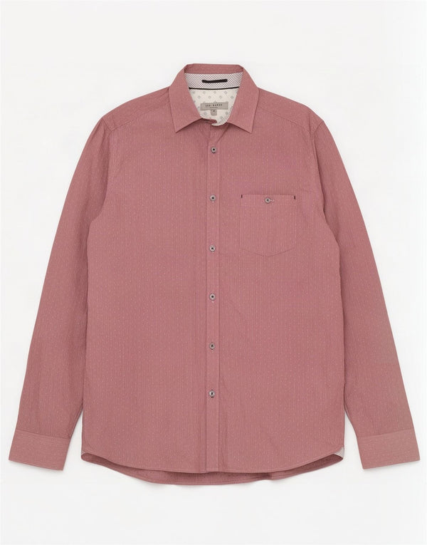 Cămașă pentru bărbați Ted Baker Mărimea 5 XL Bumbac cu dungi roșii