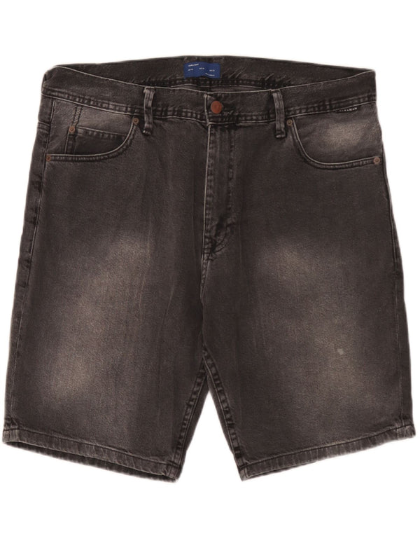 Pantaloni scurți din denim pentru bărbați Zara EU 46 XL W36 gri
