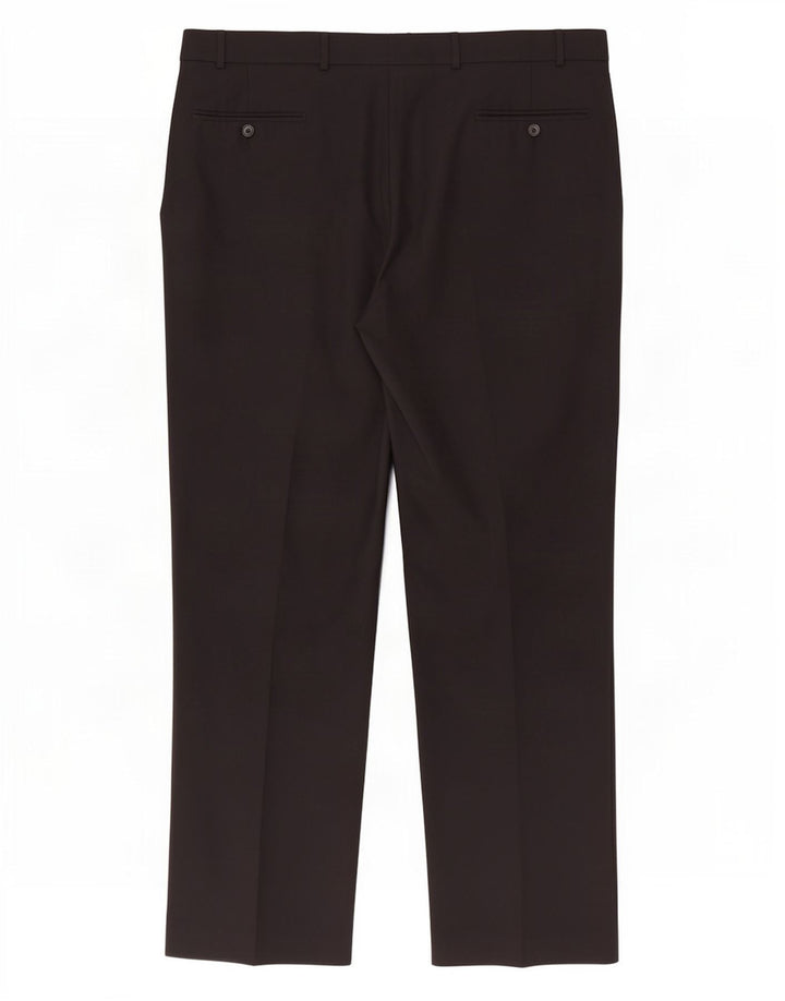 Marks & Spencer Pantaloni drepți pentru bărbați L40 L31 Lână neagră