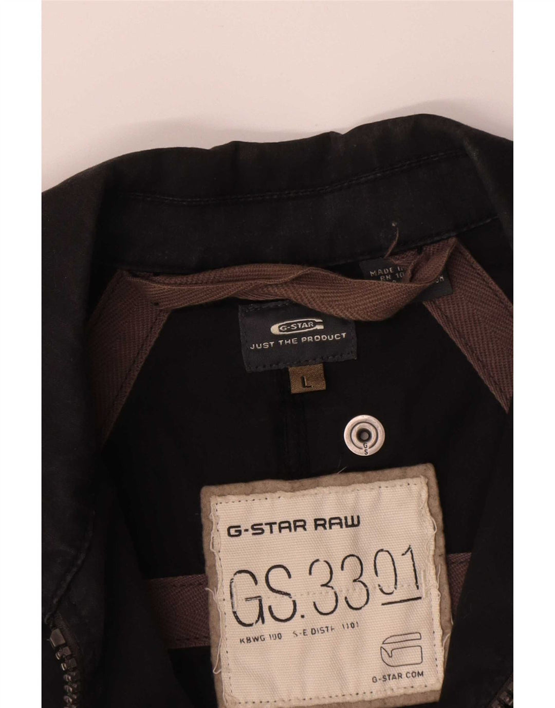 Jachetă G-Star pentru bărbați, UK 40, mare, negru, bumbac
