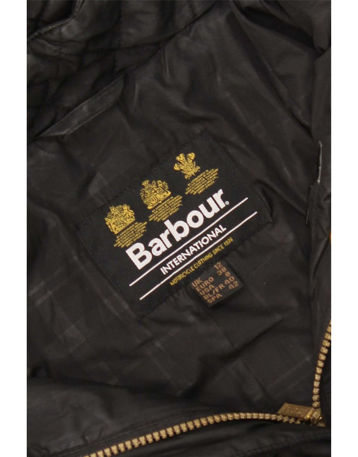 Jachetă parka matlasată cu glugă Barbour pentru femei UK 12 Medium Black