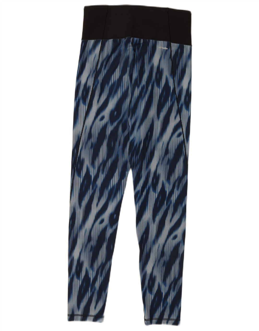Leggings pentru femei Adidas UK 8-10 Small Blue Tie Dye Poliester