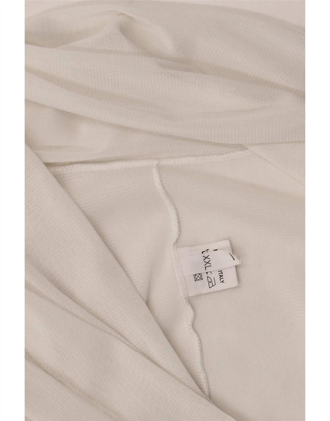Crop Top pentru femei vintage cu cravată în față UK 20 2XL, viscoză albă