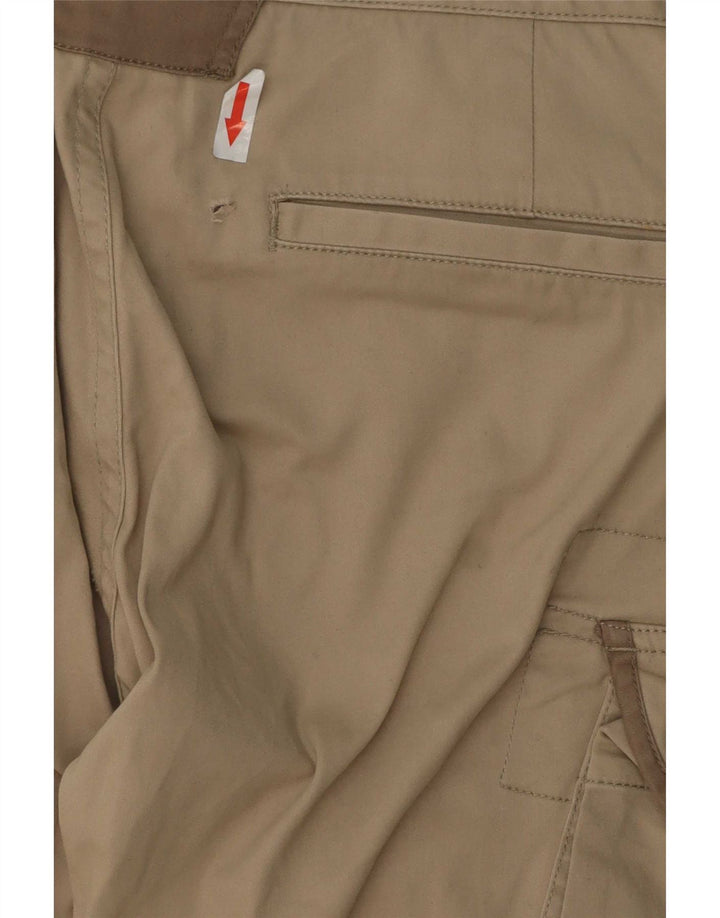 Massimo Dutti Pantaloni cargo subțiri pentru femei L30 L32 bumbac bej