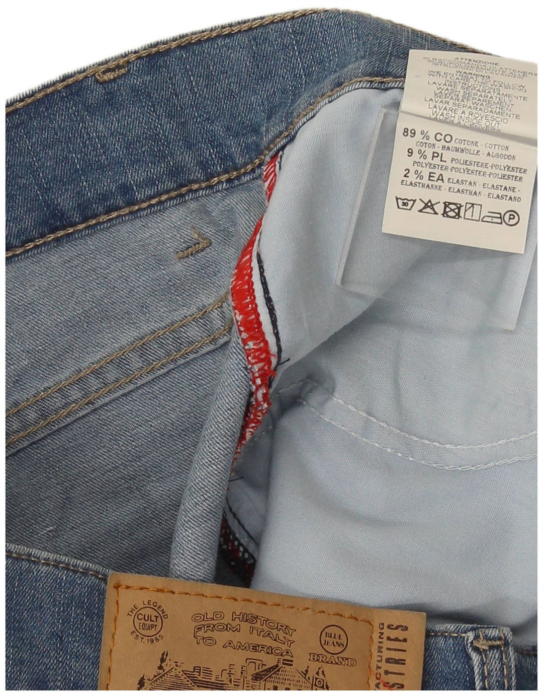 Pantaloni scurți din blugi pentru bărbați Carrera 721 W33, bumbac albastru mediu