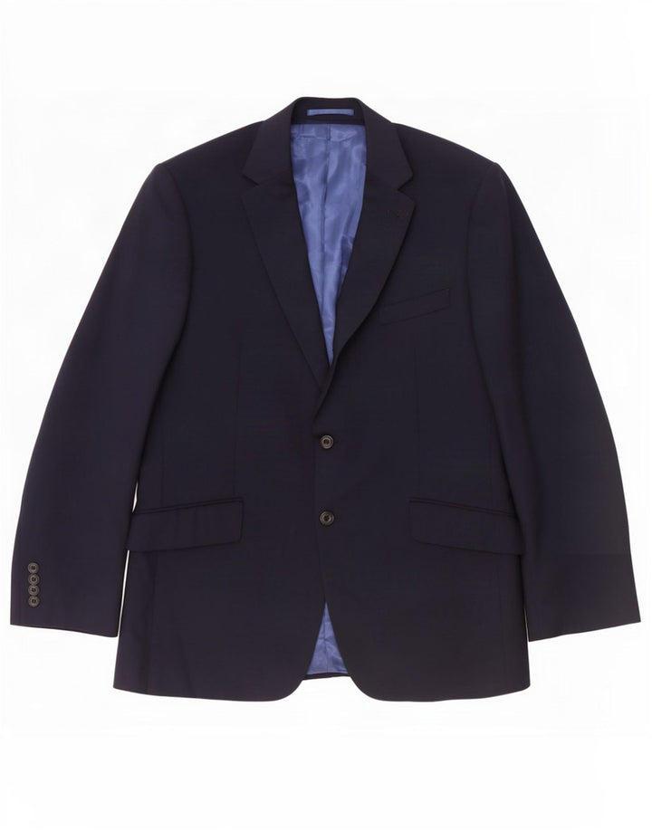 Jachetă pentru bărbați Marks & Spencer, cu 2 nasturi, UK 42, mare, bleumarin
