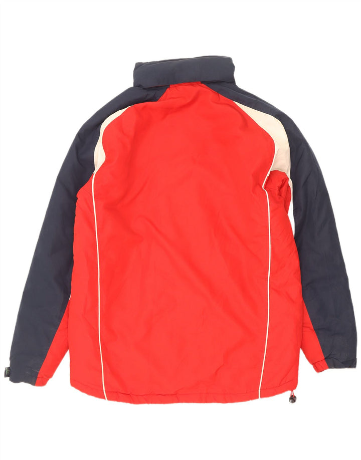 Jachetă Windbreaker cu grafică pentru bărbați Asics UK 40, mare, roșu, poliester color bloc