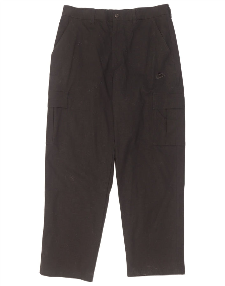 Pantaloni cargo conici pentru bărbați Nike W32 L32 bumbac negru