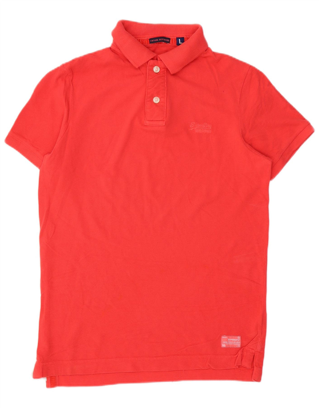Tricou polo pentru bărbați Superdry, bumbac roșu mare