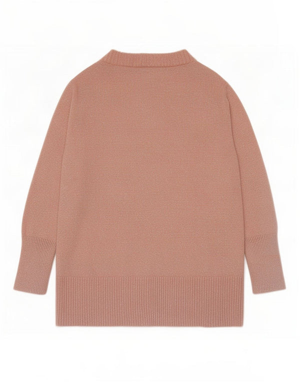 Pulover cardigan cu mâneci 3/4 pentru femei Zara UK 14 mare roz