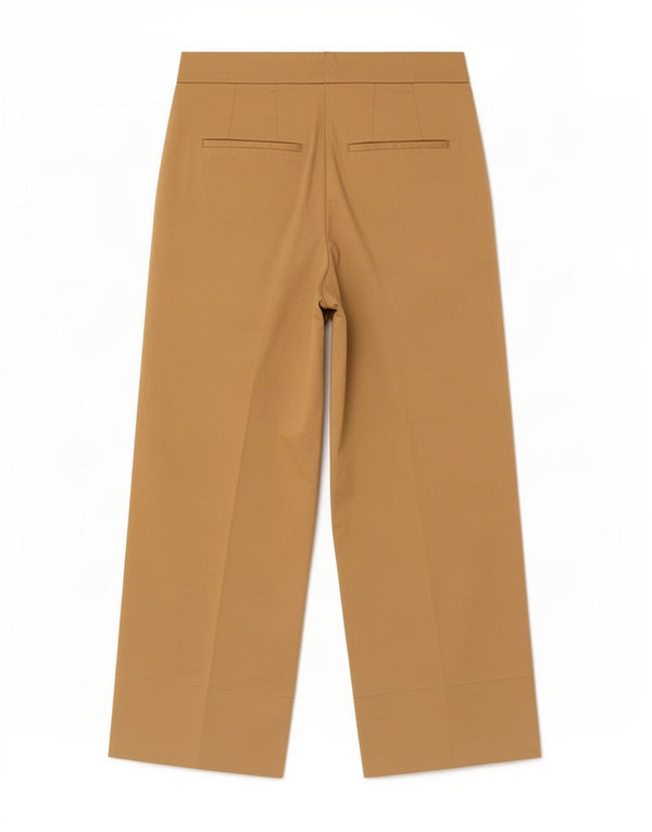 Massimo Dutti Pantaloni tăiați pentru femei cu talie înaltă EU 40 Medium W30 L25 Bej