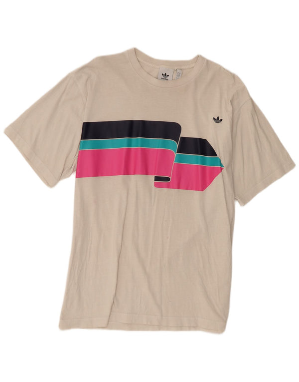 Tricou pentru bărbați Adidas Top XL Bej Bumbac color bloc