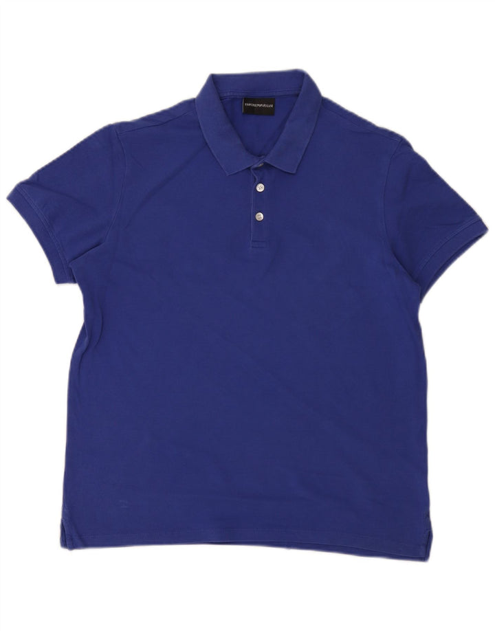 Tricou polo pentru bărbați Emporio Armani Albastru mediu