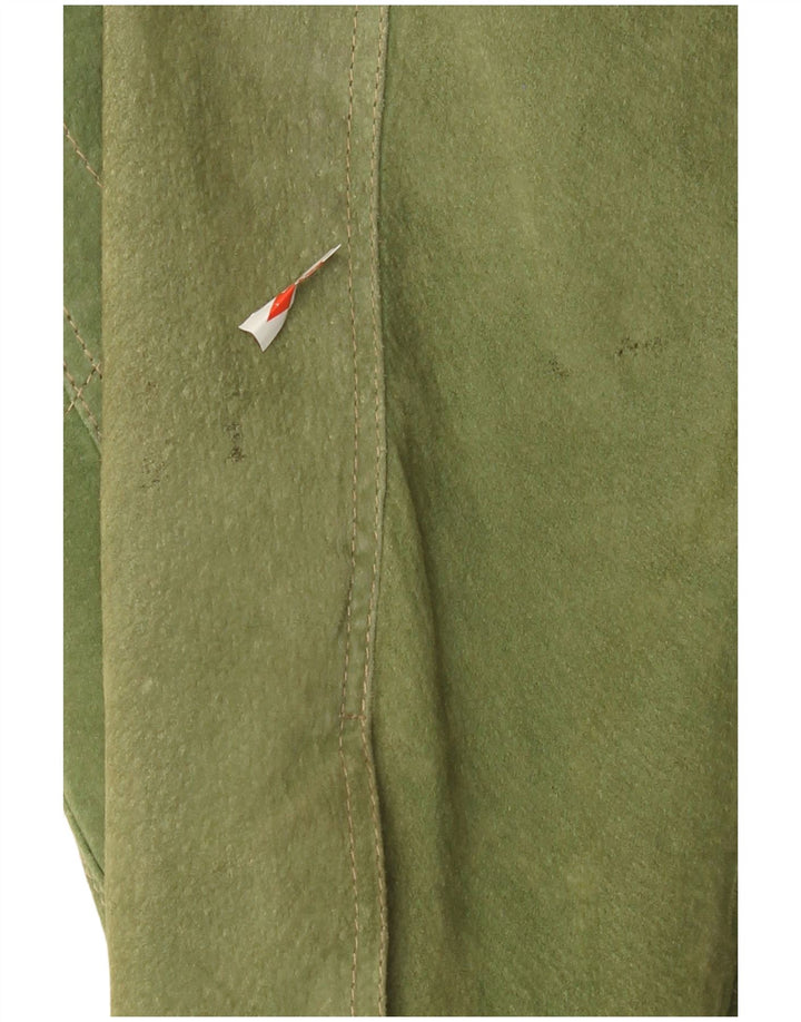 Engbers Jachetă Bomber de piele intoarsa pentru barbati EU 50, mare, verde