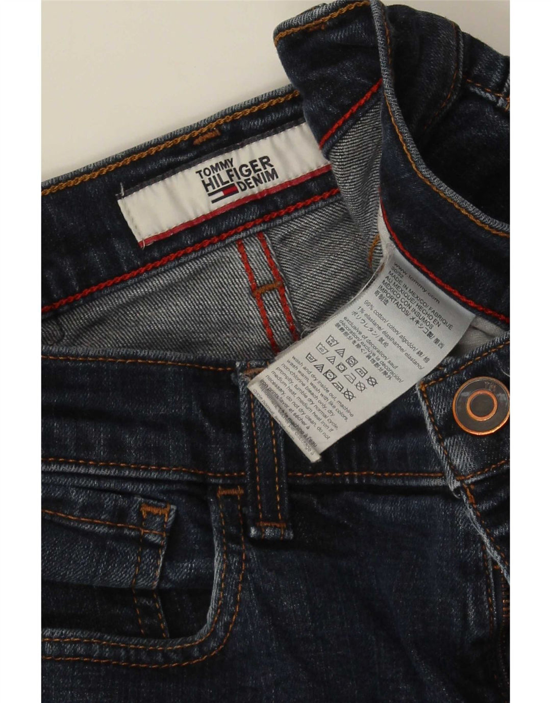 Blugi slim pentru bărbați Tommy Hilfiger W30 L32 Bumbac albastru