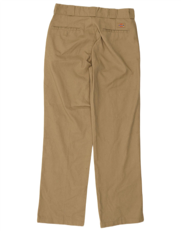 Pantaloni chino drepți pentru bărbați Dickies W32 L32 poliester bej