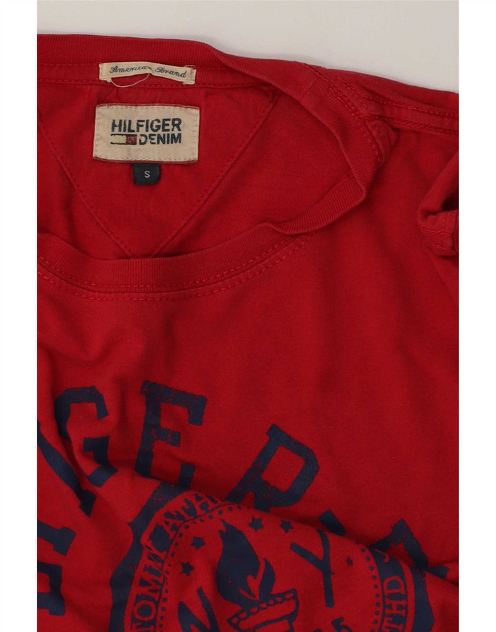 Tricou grafic Tommy Hilfiger pentru bărbați Top mic bumbac roșu