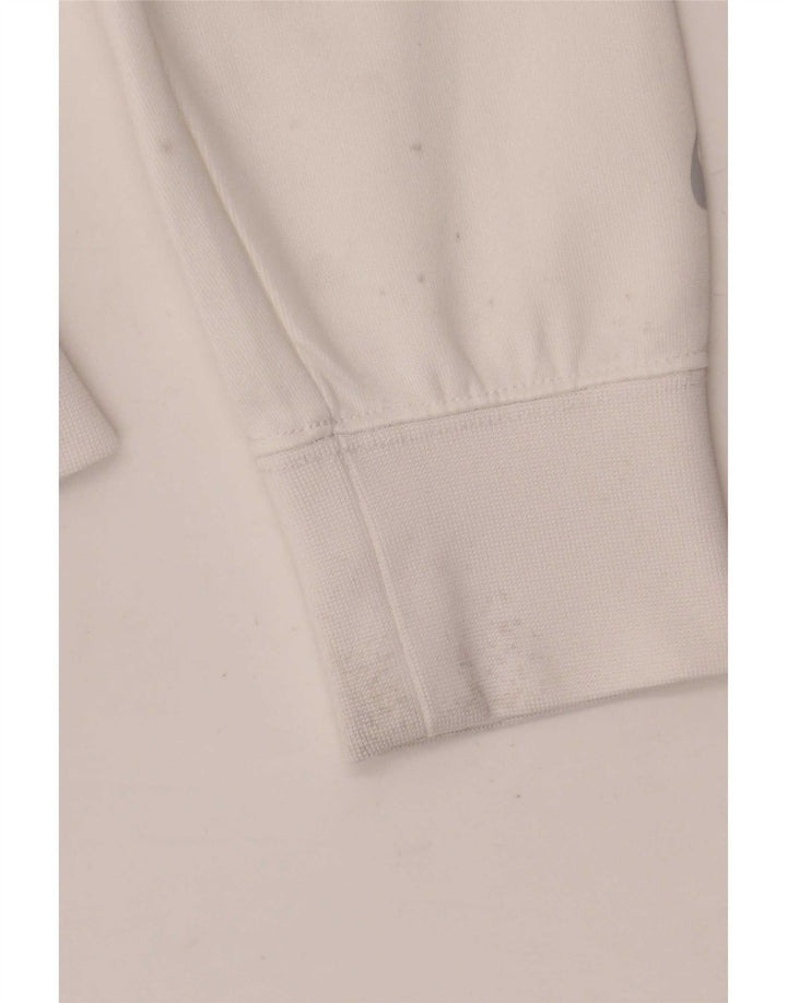Pulover Nike Graphic Zip pentru bărbați, poliester color bloc alb mediu
