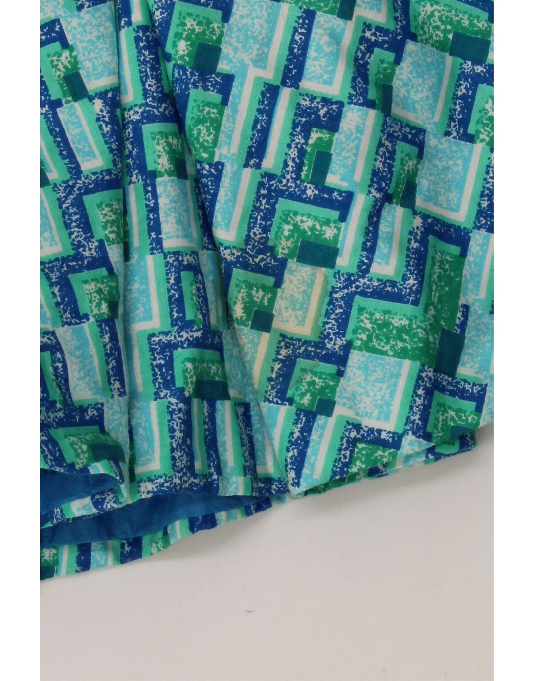 VINTAGE Womens Abstract Pattern Sundress UK 12 Medium Blue Vintage Vintage and Second-Hand Vintage from Messina Hembry 