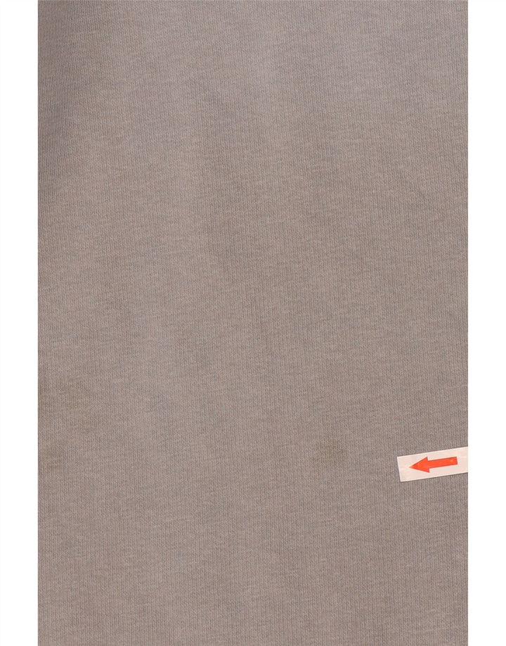 Pulover supradimensionat pentru femei Adidas UK 10 Bumbac gri mic