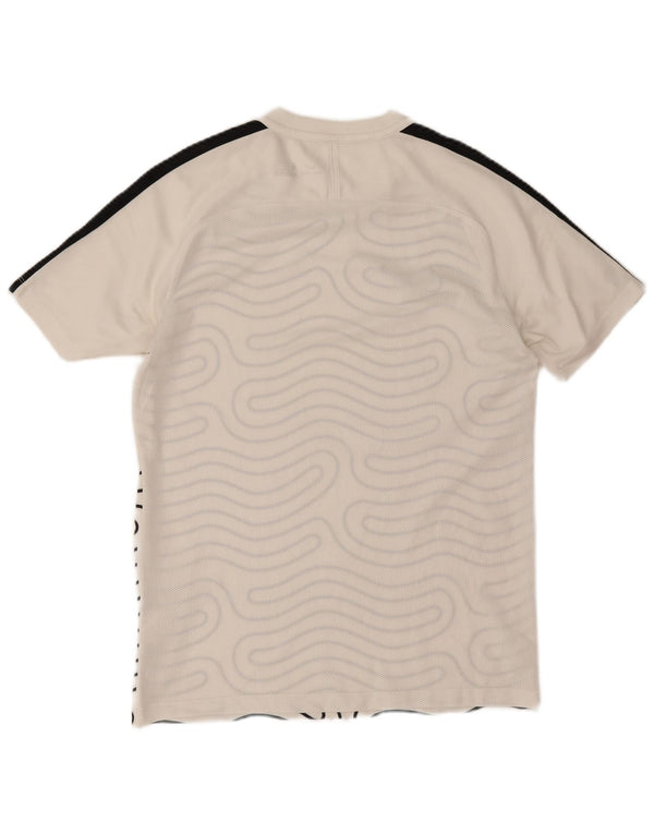 Tricou pentru bărbați Nike Dri Fit cu model abstract Top mediu alb colorblock