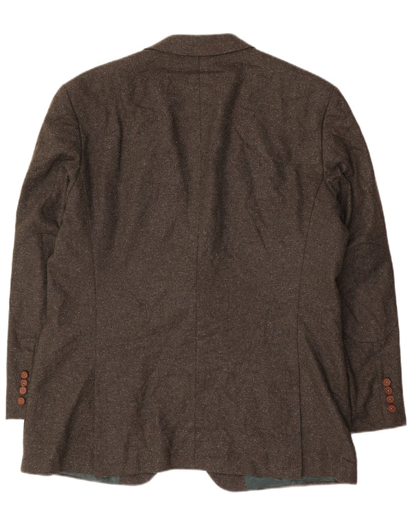 Sacou pentru bărbați Tommy Hilfiger, croit cu 2 nasturi, EU 56 3XL, kaki, pete