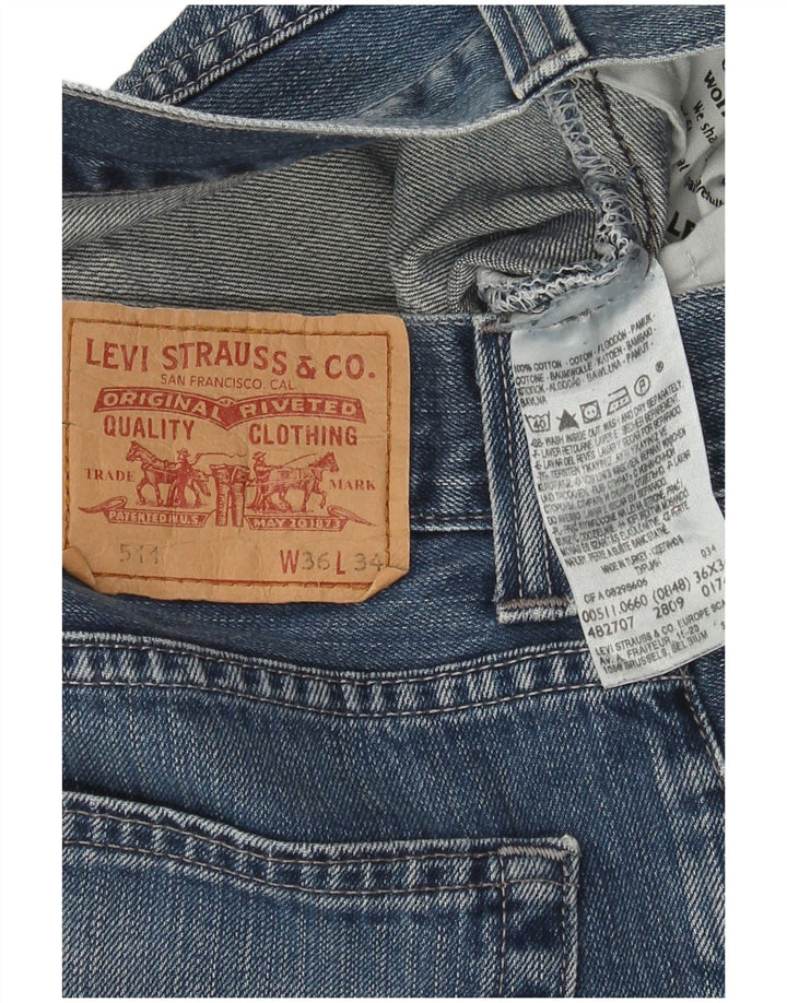 Blugi Levi's 511 Slim pentru femei W36 L27 Bumbac albastru