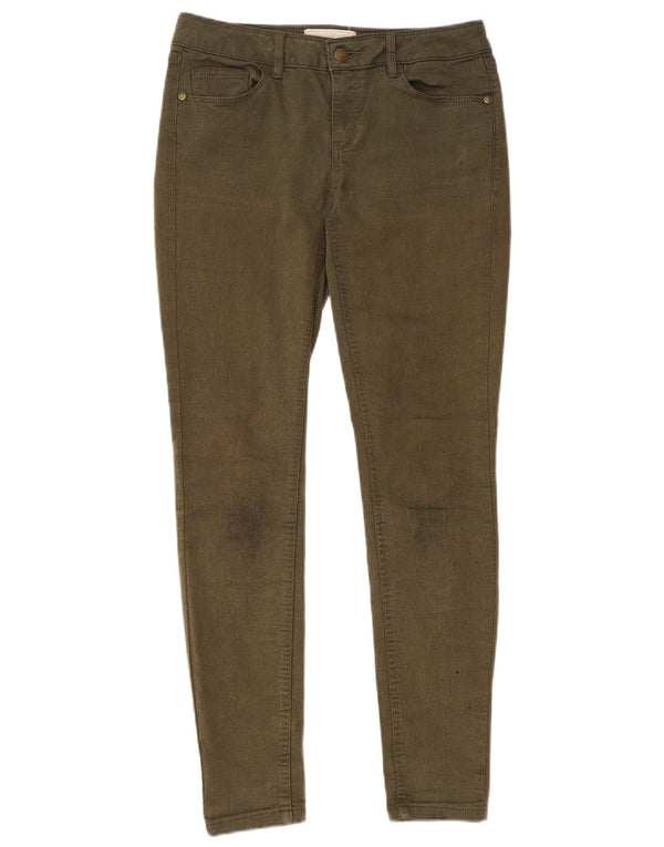 FAT FACE Blugi jegging pentru femei UK 10 Small W28 L28 Bumbac verde