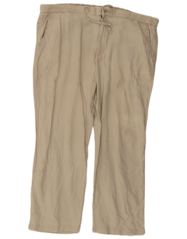 Pantaloni chino drepți pentru bărbați Marks & Spencer L44 L29 Bej in