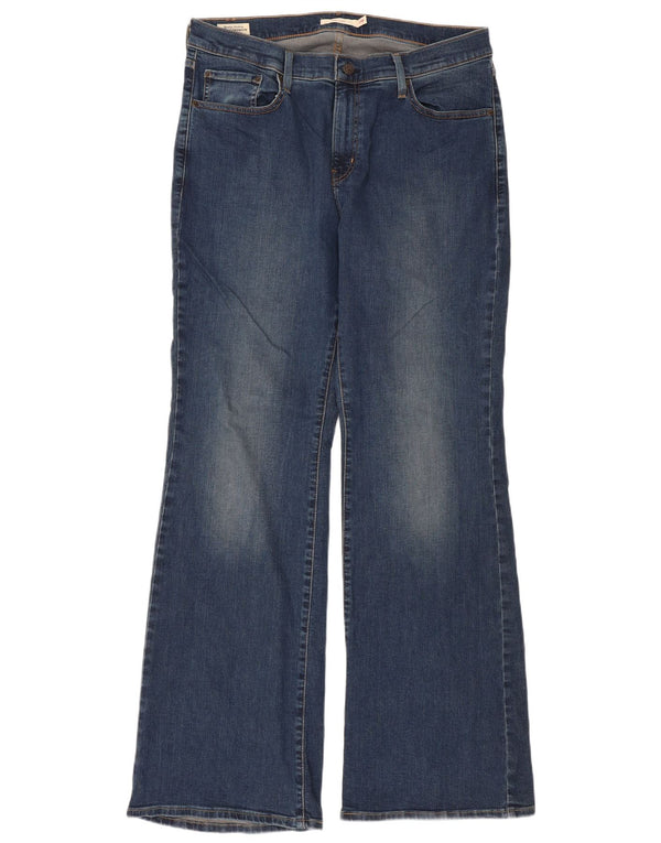 Blugi evazați Levi's 726 pentru femei US 14 XL W36 L33 albastru bumbac