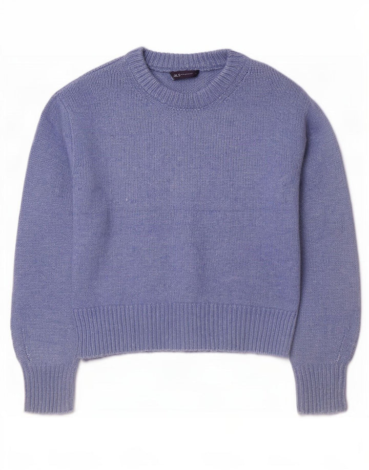 Marks & Spencer Pulover supradimensionat pentru femei cu gâtul rotund, UK 14 Medium Blue