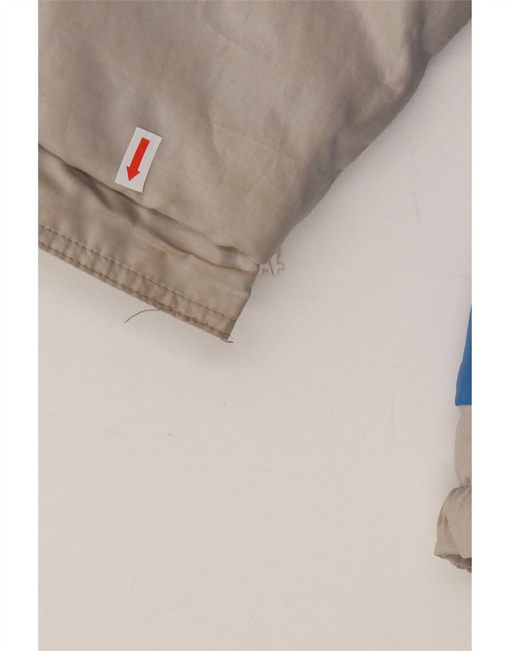VINTAGE Mens Bomber Jacket UK 42 XL Grey Colourblock Vintage Vintage and Second-Hand Vintage from Messina Hembry 