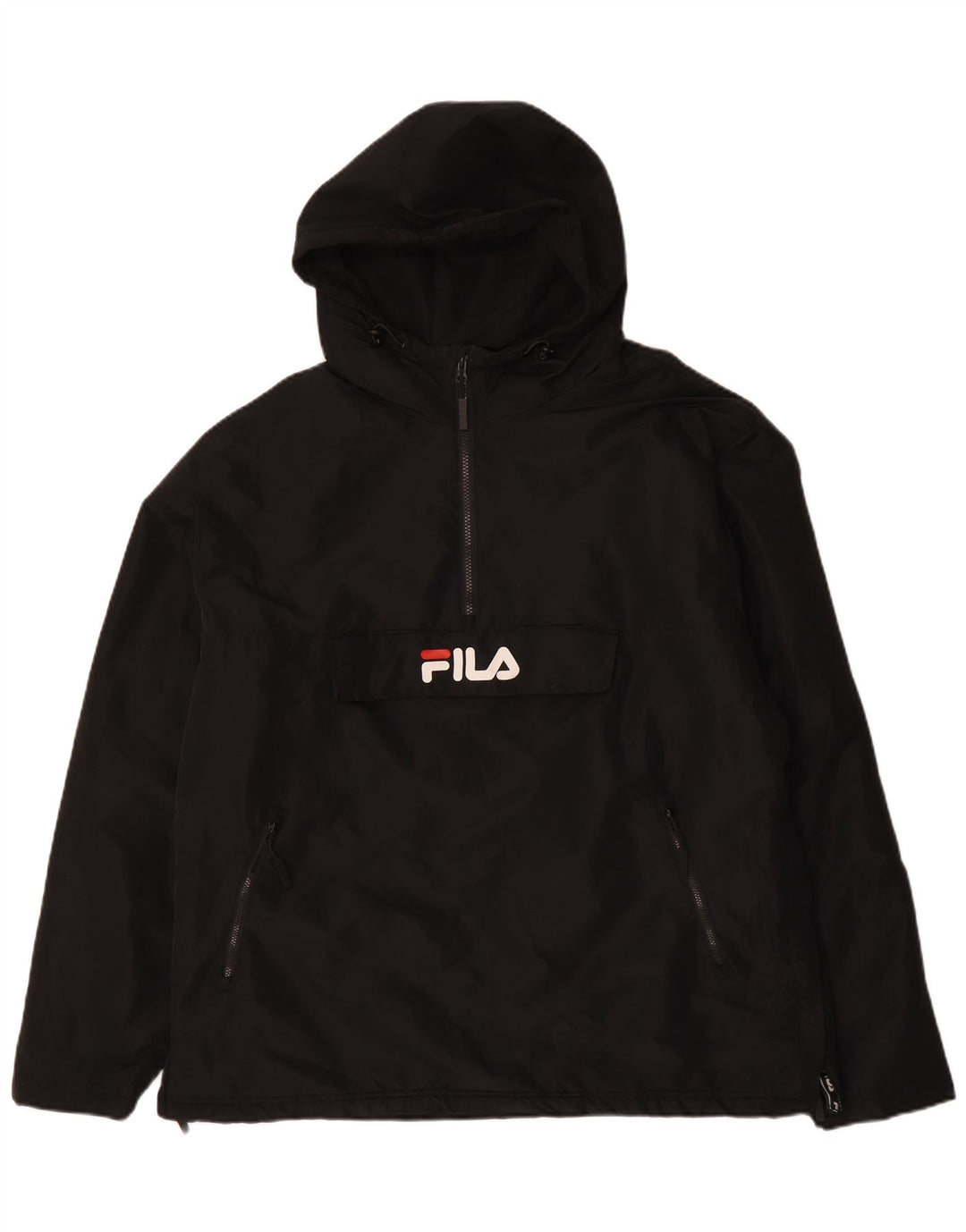 Jachetă Anorak cu glugă pentru bărbați FILA UK 42 XL Poliester negru