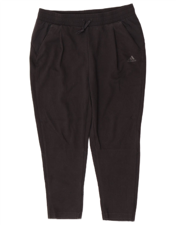 Pantaloni de trening Adidas pentru femei UK 12/14 Medium Black Bumbac