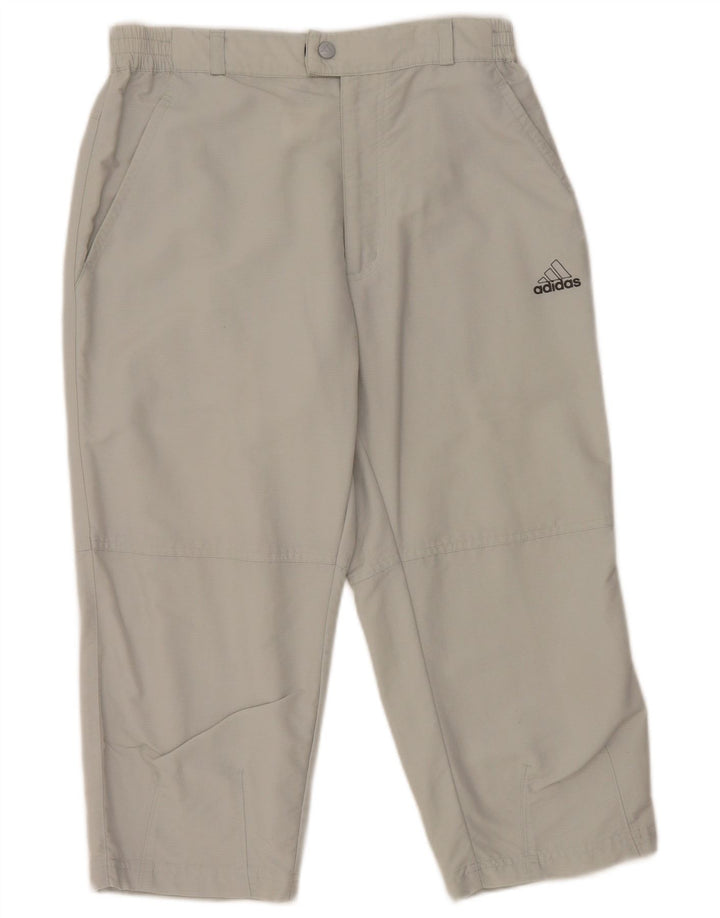 Pantaloni capri Adidas pentru femei W28 L20 poliamidă gri
