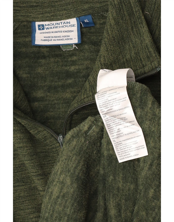 Jachetă din lână pentru bărbați Mountain Warehouse UK 42 XL Poliester pătat verde