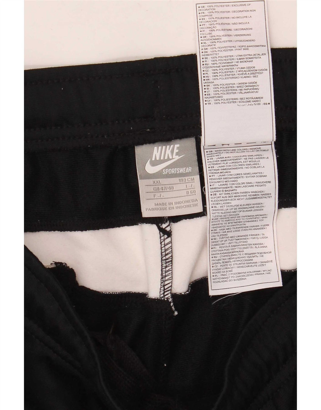 Pantaloni de trening Nike Crop pentru bărbați 2XL, negru, poliester color bloc