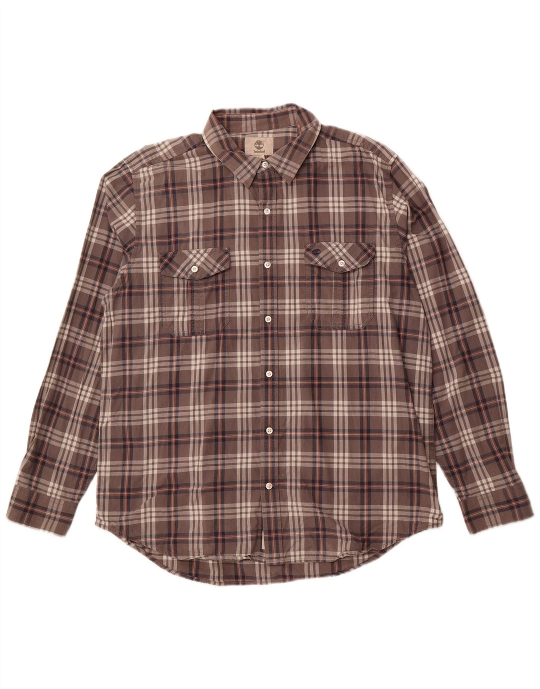 Cămașă pentru bărbați TIMBERLAND Regular Fit XL, bumbac cu carouri gri