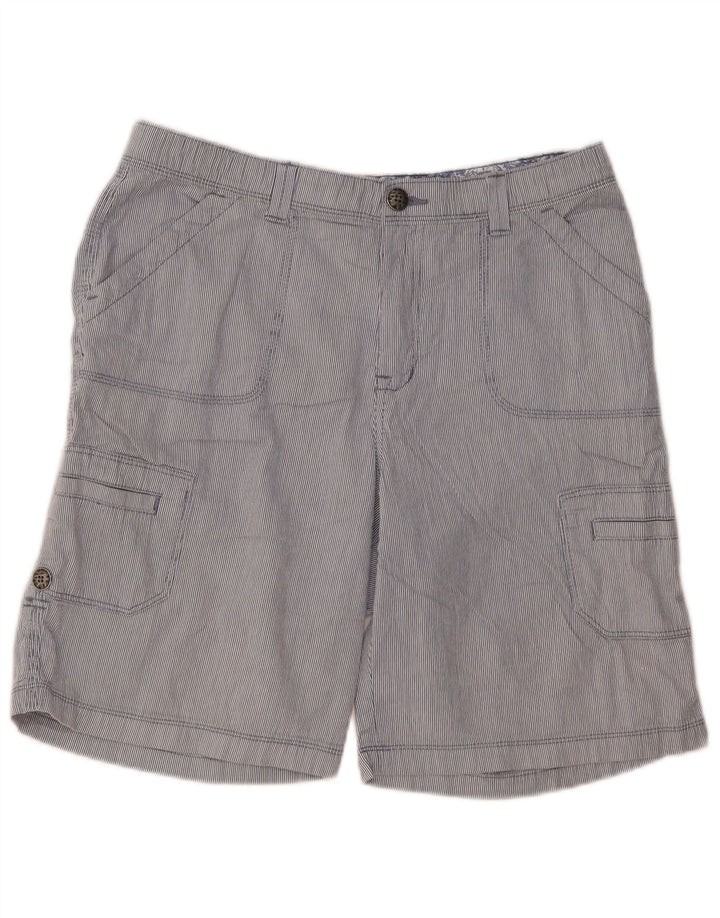 Pantaloni scurți cargo pentru bărbați LEE W32 Medium Blue Pinstripe