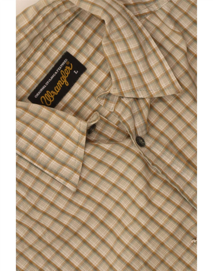 Cămașă Bărbați Wrangler Mare Bej Check