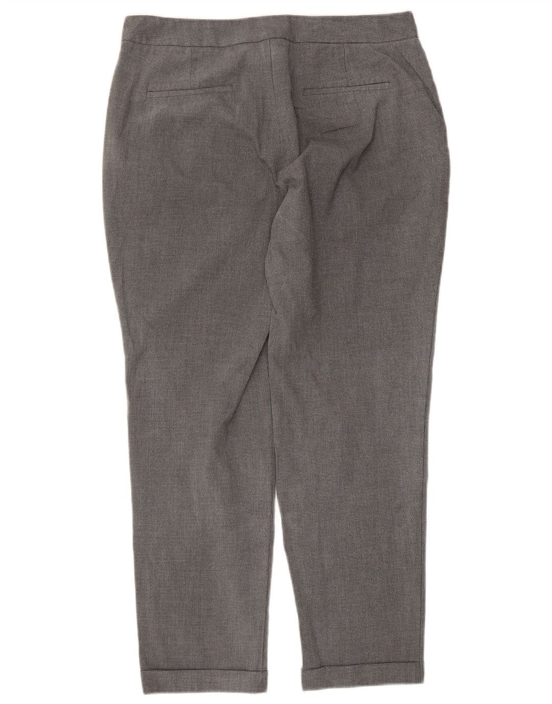 Pantaloni chino drepți pentru femei Zara EU 40 Medium L30 L27 Gri Houndstooth