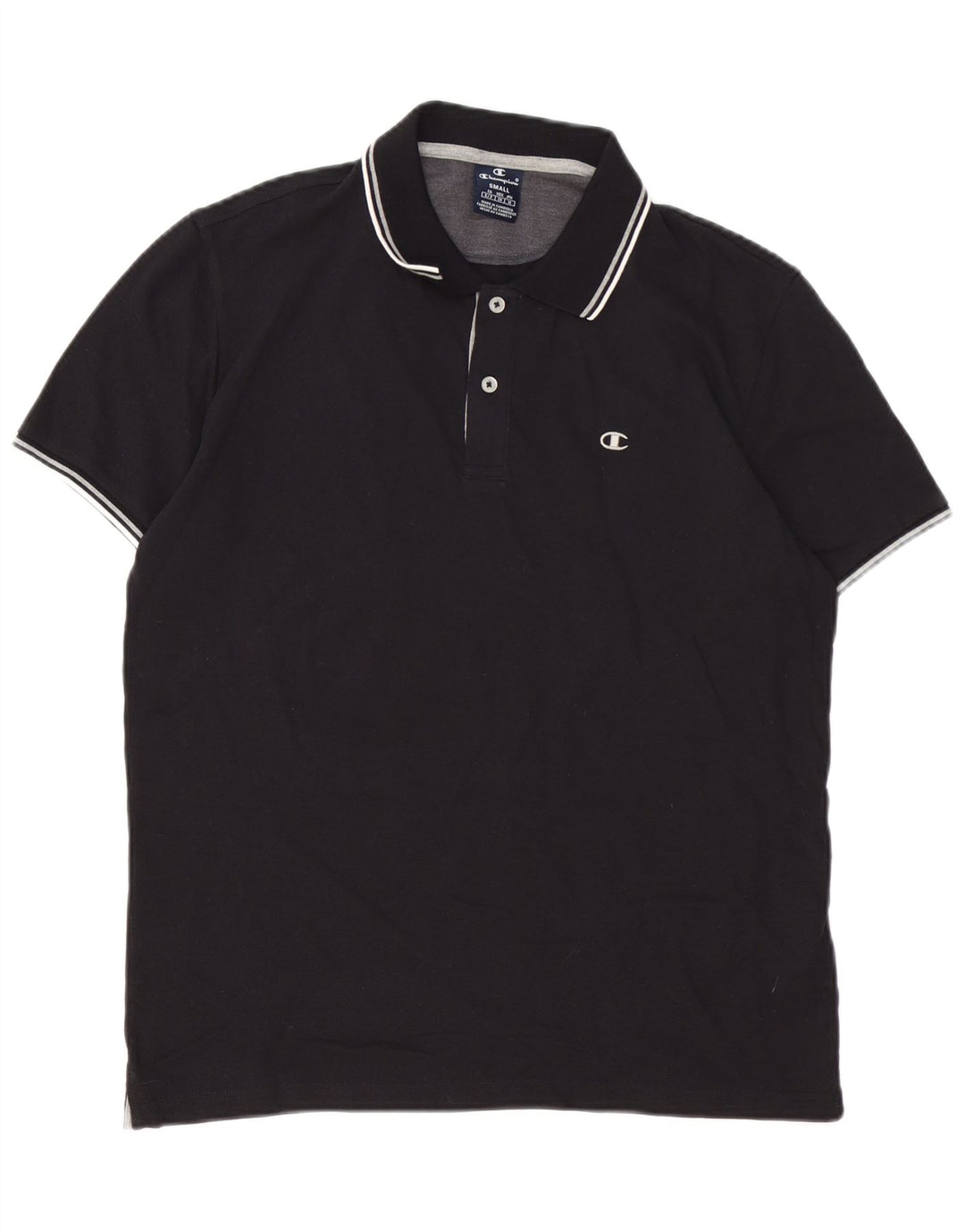 Tricou polo pentru bărbați CHAMPION Bumbac negru mic