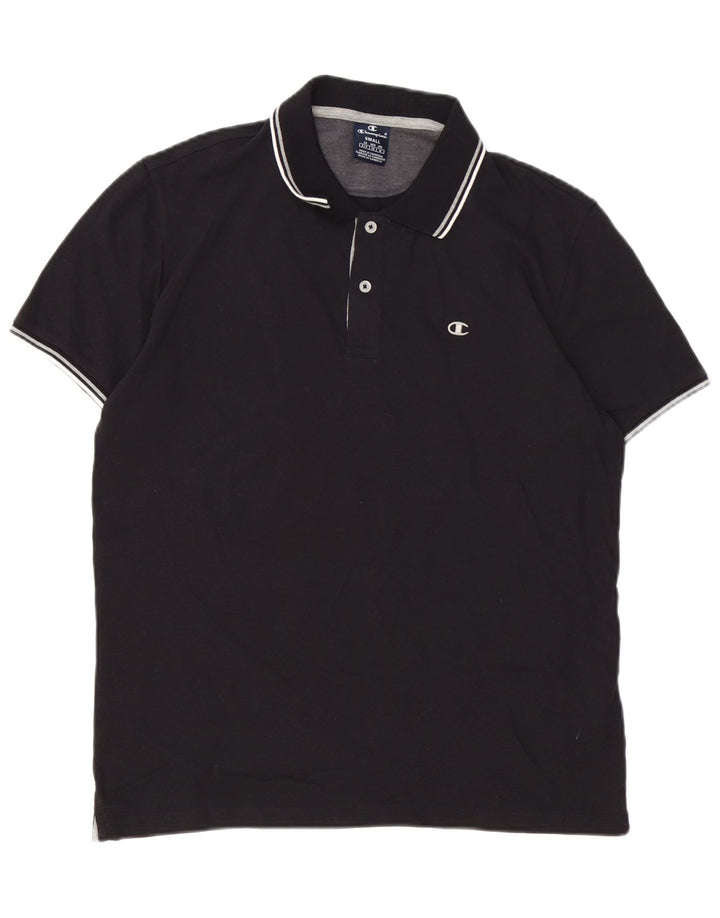 Tricou polo pentru bărbați CHAMPION Bumbac negru mic