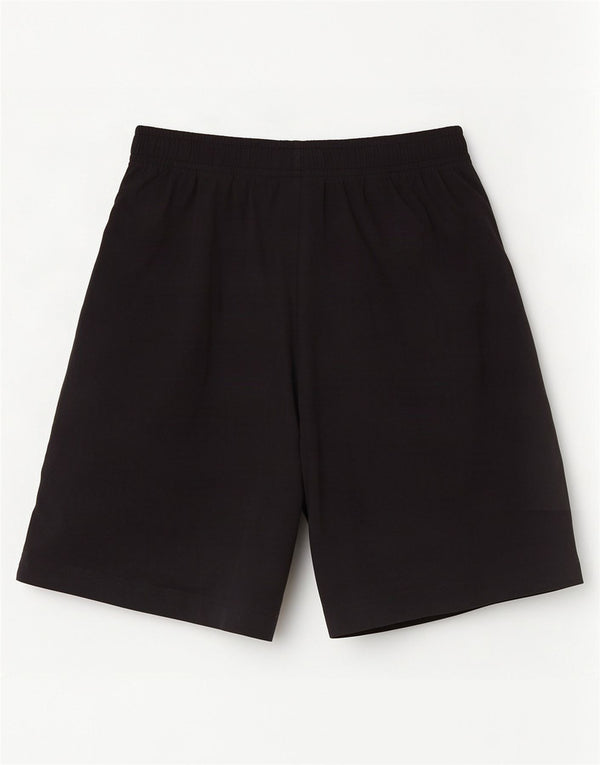 Pantaloni scurți sport grafic Champion pentru bărbați, bumbac negru mic