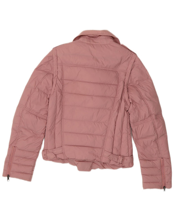 Jachetă căptușită pentru femei Stefanel UK 12 Medium Pink Poliamidă