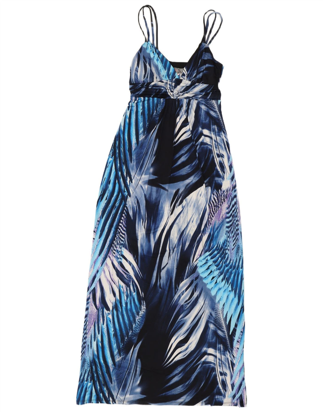 Rochie maxi fără mâneci pentru femei Lipsy UK 10 Small Blue Floral