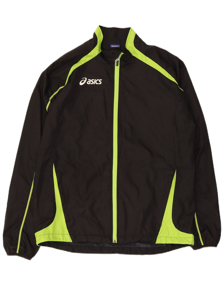 Jachetă de trening Asics pentru bărbați, mare, negru, poliester bloc de culoare
