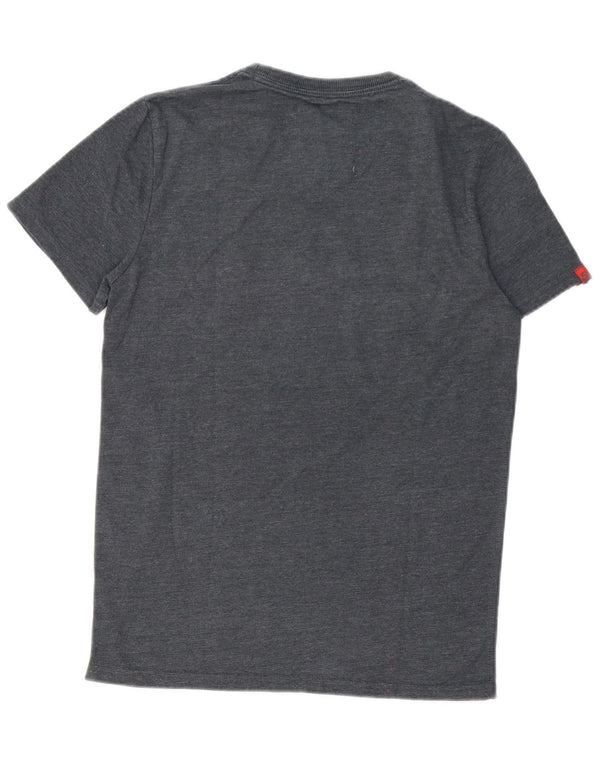 Tricou grafic pentru bărbați Superdry Top din bumbac gri mediu