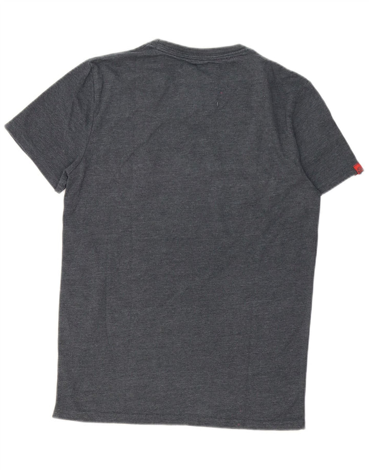 Tricou grafic pentru bărbați Superdry Top din bumbac gri mediu